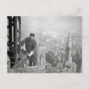 Empire State Steelworker, 1936 Postcard