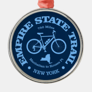 Empire State Trail (cycling) Metal Tree Decoration