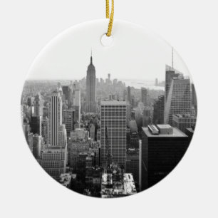 Empire States Building Manhattan Ceramic Tree Decoration