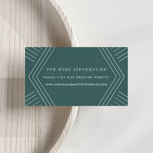 Empire Wedding Website Cards   Jasper