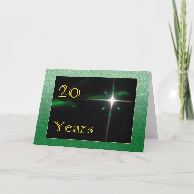 Employee 20th Anniversary Shining Star Card (Front)