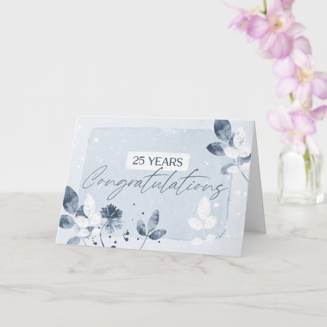 Employee 25th Anniversary Artistic Nature Card (Orchid)