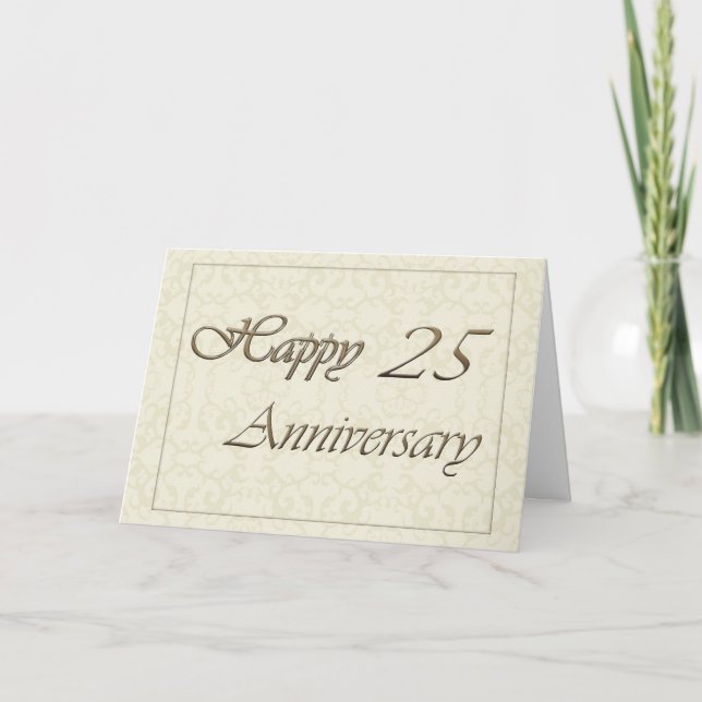Employee 25th Anniversary New Classic Card (Front)