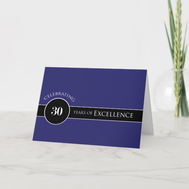 Employee 30th Anniversary Circle of Excellence Card (Front)