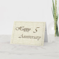 Employee 5th Anniversary New Classic Card