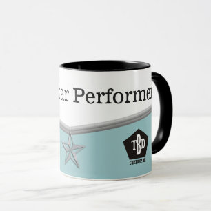 Employee achievement star performer award mug