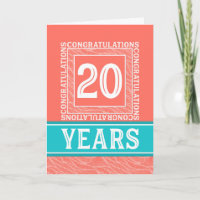 Employee Anniversary 20 Years - Decorative