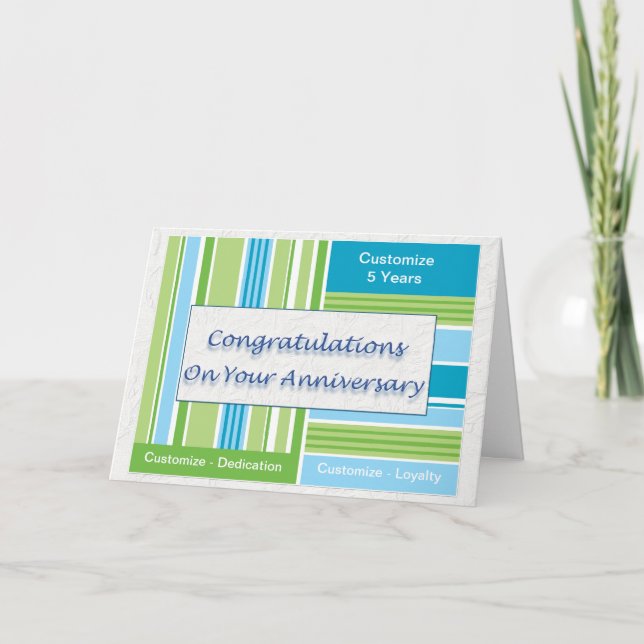 Employee Anniversary Card (Front)
