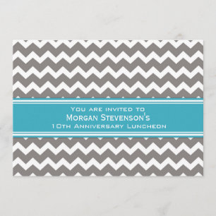 Employee Anniversary Luncheon Invitation Grey