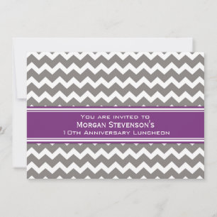 Employee Anniversary Luncheon Invitation Grey