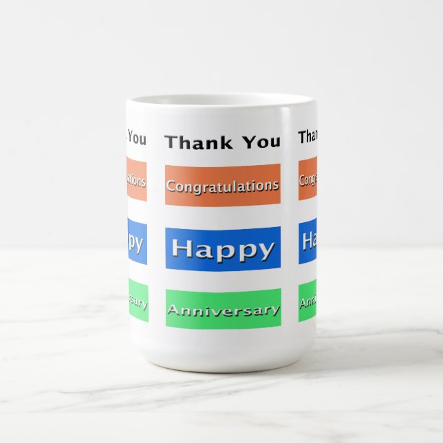 Employee Anniversary Simply Elegant Coffee Mug (Center)