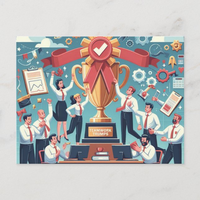 Employee Appreciation Day Cheers Postcard (Front)