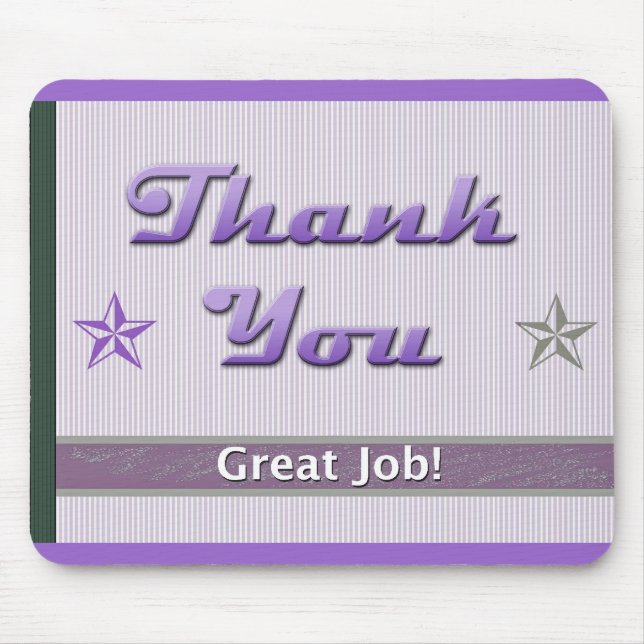 Employee Appreciation Thank You Mouse Mat (Front)