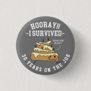 Employee Appreciation Work Anniversary Custom 3 Cm Round Badge