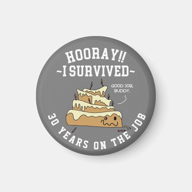 Employee Appreciation Work Anniversary Custom Butt Magnet (Front)