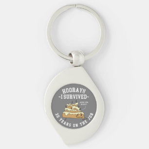 Employee Appreciation Work Anniversary Custom Key Ring