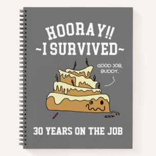Employee Appreciation Work Anniversary Custom Notebook