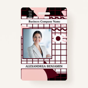 Employee Business Company Photo Logo ID Custom ID Badge
