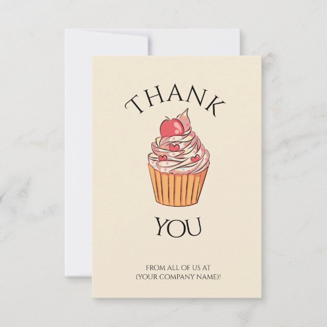 Employee Colleague Boss Workplace Appreciation Thank You Card (Front)