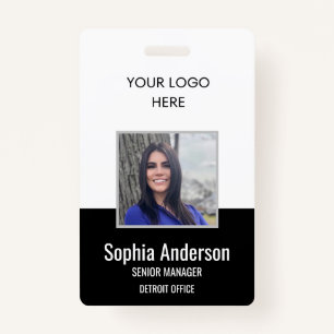 Employee Company Logo Photo ID Badge