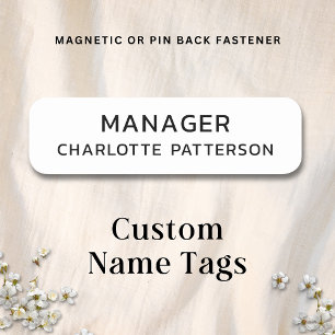 Employee Corporate Business Professional Company N Name Tag