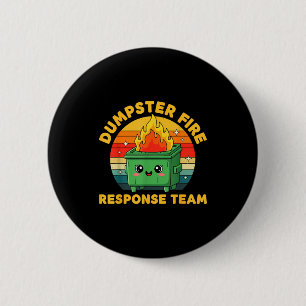 Employee Dumpster Fire Resnse Team Ugly Christmas 6 Cm Round Badge