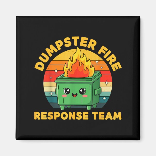 Employee Dumpster Fire Resnse Team Ugly Christmas  Magnet (Front)