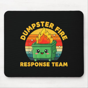 Employee Dumpster Fire Resnse Team Ugly Christmas  Mouse Mat