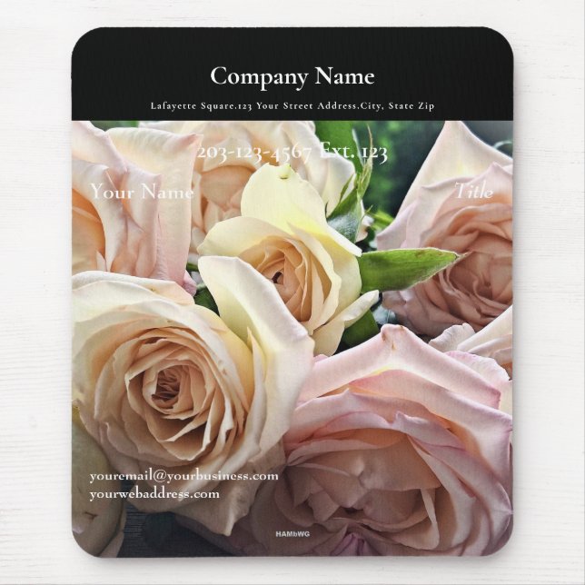 Employee Gift Mousepad Roses - HAMbyWG (Front)