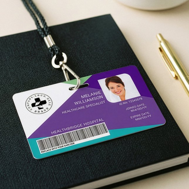 Employee Hospital Medical Healthcare Photo ID Logo Badge (Employee Hospital Medical Healthcare Photo ID Logo Badge)