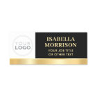 Employee ID Company Logo Black Gold Business