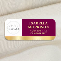 Employee ID Company Logo Plum Gold Business