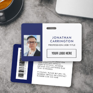 Employee ID Custom Photo Logo Badge