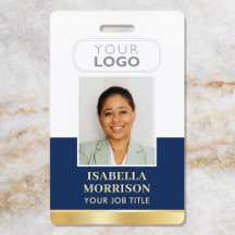Employee ID Name Company Logo Navy Gold Business