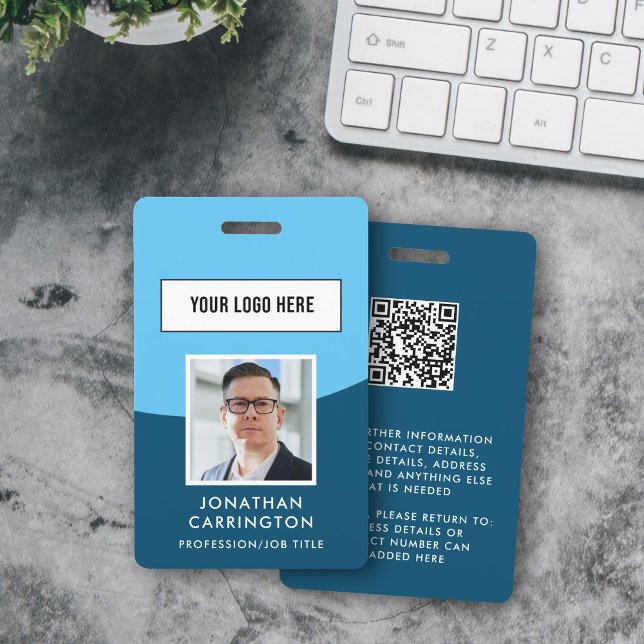 Employee ID Photo Logo QR Code Badge ID Badge (Creator Uploaded)