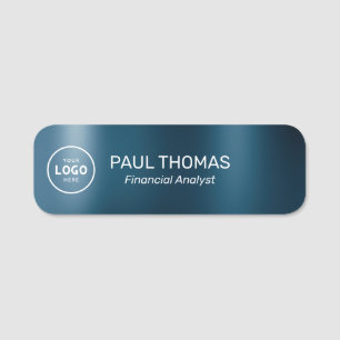 Employee Job Title Modern Professional Magnetic Name Tag