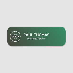 Employee Job Title Modern Professional Magnetic Name Tag