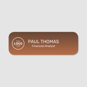 Employee Job Title Modern Professional Magnetic Name Tag