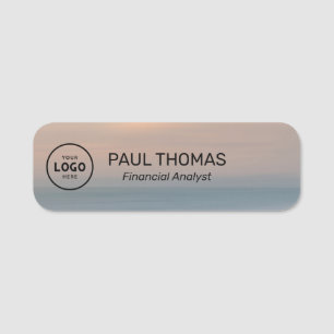 Employee Job Title Modern Professional Magnetic Name Tag