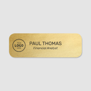 Employee Job Title Modern Professional Magnetic Name Tag