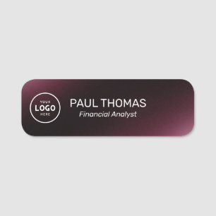 Employee Job Title Modern Professional Magnetic Name Tag