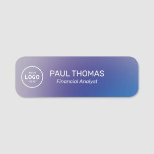 Employee Job Title Modern Professional Magnetic Name Tag