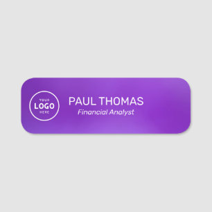 Employee Job Title Modern Professional Magnetic Name Tag