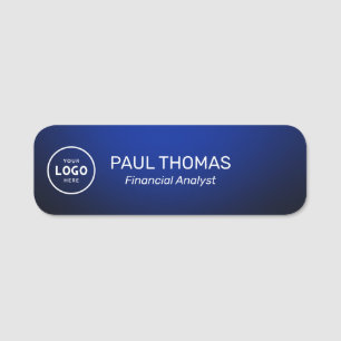 Employee Job Title Modern Professional Magnetic Name Tag