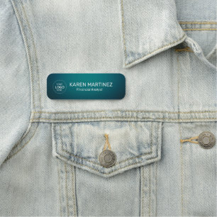 Employee Job Title Professional Magnetic Name Tag