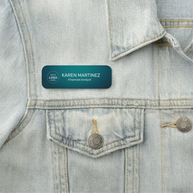 Employee Job Title Professional Magnetic Name Tag (In Situ)