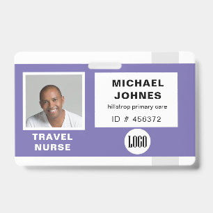 Employee Logo And Photo Name Tag ID Badge