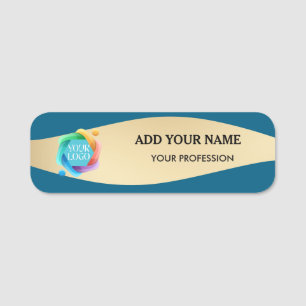 Employee Logo Name Tags Business Pin Tag