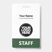 Employee Logo Staff Tag Front and Back The Same