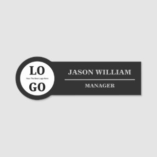 Employee Luxury Black Symbol Creative Name Tag
